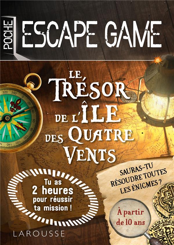 ESCAPE DE GAME DE POCHE  - LE TRESOR DE L'ILE DES QUATRE VENTS