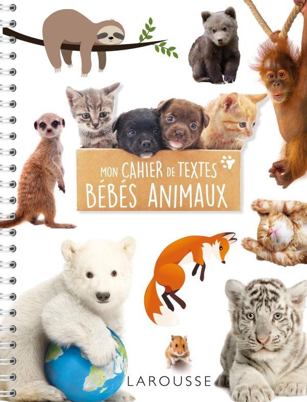 CAHIER DE TEXTES BEBES ANIMAUX CAHIER DE TEXTES BEBES ANIMAUX