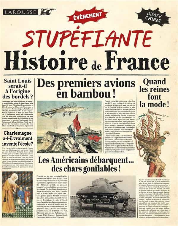UNE STUPEFIANTE HISTOIRE DE FRANCE !