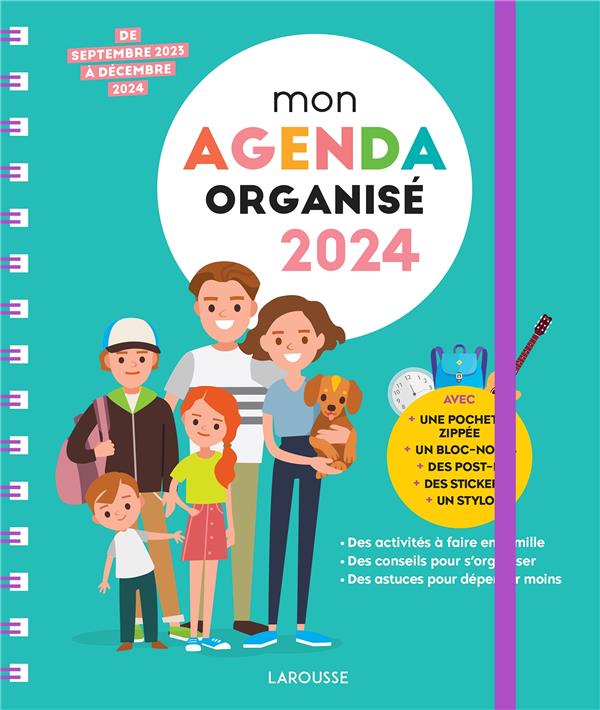 MON AGENDA FAMILLE ORGANISEE 2024