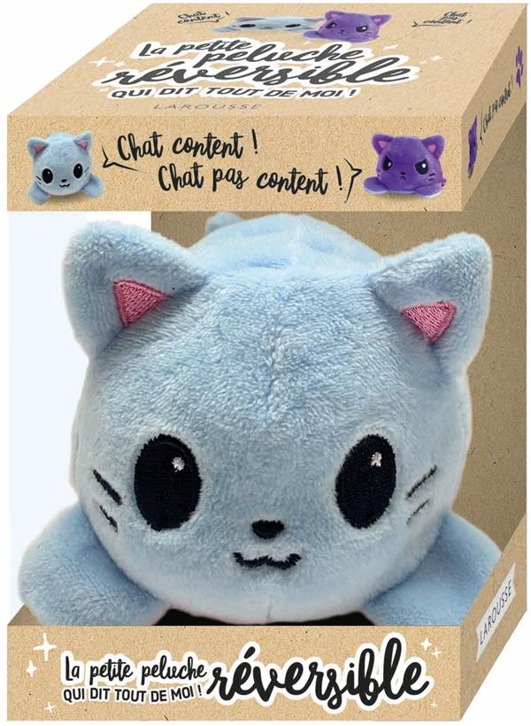 LA PETITE PELUCHE CHAT REVERSIBLE QUI DIT TOUT DE MOI !