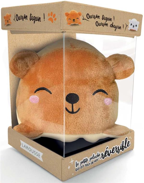 LA PETITE PELUCHE OURS REVERSIBLE QUI DIT TOUT DE MOI !