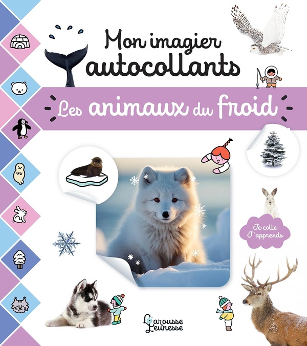 MON IMAGIER AUTOCOLLANTS - LES ANIMAUX DU FROID