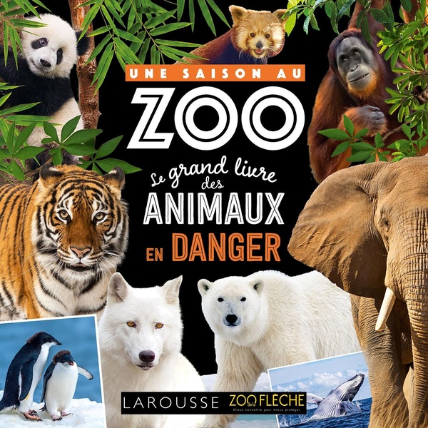 UNE SAISON AU ZOO - LE GRAND LIVRE DES ANIMAUX EN DANGER