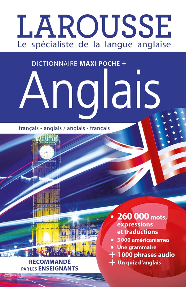 DICTIONNAIRE LAROUSSE MAXIPOCHE PLUS ANGLAIS