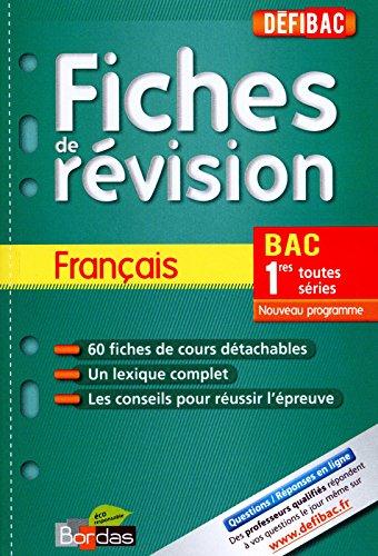 DEFIBAC FICHES DE REVISION FRANCAIS 1ERES