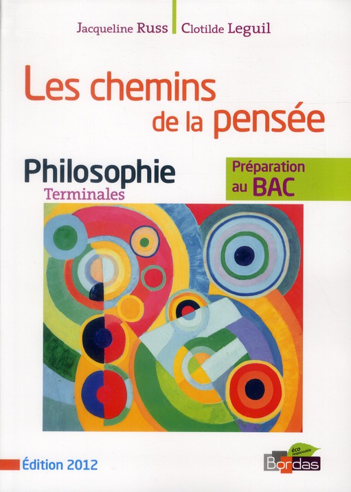 LES CHEMINS DE LA PENSEE PHILOSOPHIETLE 2012 MANUEL DE L'ELEVE