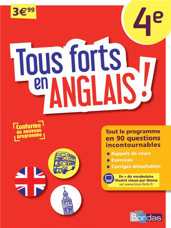TOUS FORTS EN ANGLAIS ! 4E