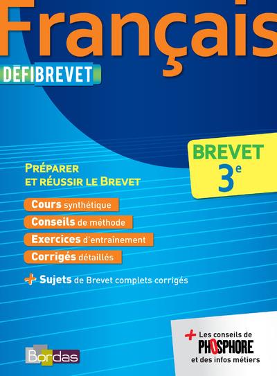 DEFIBREVET FRANCAIS BREVET 3E