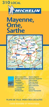 CARTE DEPARTEMENTALE FRANCE - T5270 - CD 310 MAYENNE/ORNE/SARTHE