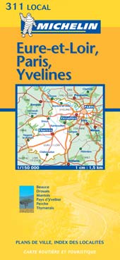 CARTE DEPARTEMENTALE FRANCE - T5300 - CD 311 EURE-ET-LOIR/PARIS/YVELINES