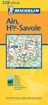 CARTE DEPARTEMENTALE FRANCE - T5810 - CD 328 AIN/HAUTE-SAVOIE