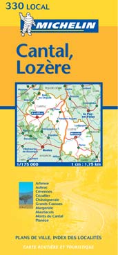 CARTE DEPARTEMENTALE FRANCE - T5870 - CD 330 CANTAL/LOZERE