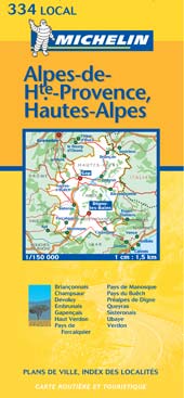 CARTE DEPARTEMENTALE FRANCE - T5990 - CD 334 ALPES-DE-HAUTE-PROVENCE/HAUTES-ALPES