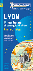 PLAN DE LYON/VILLEURBANNE AVEC INDEX