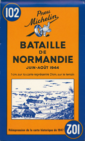 CARTES HISTORIQUES / THEMATIQU - CARTE ROUTIERE ET TOURISTIQUE BATAILLE DE NORMANDIE - JUIN-AOUT 194