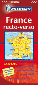 CARTE NATIONALE FRANCE - T7860 - CARTE ROUTIERE 722 FRANCE RECTO-VERSO 2006