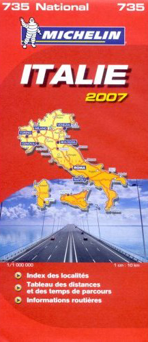 CARTE REGIONALE EUROPE - T10550 - CARTE ROUTIERE 735 ITALIE 2007