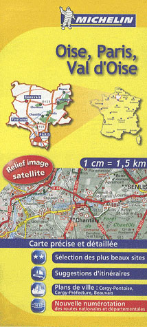CARTE DEPARTEMENTALE FRANCE - T999999 - CD 305 OISE/PARIS/VAL D'OISE 2013