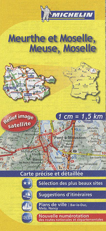CARTE DEPARTEMENTALE FRANCE - T999999 - CD 307 MEURTH & MOSELLE, MEUSE, MOSELLE