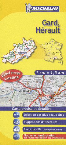 CARTE DEPARTEMENTALE FRANCE - T999999 - CD 339 GARD/HERAULT