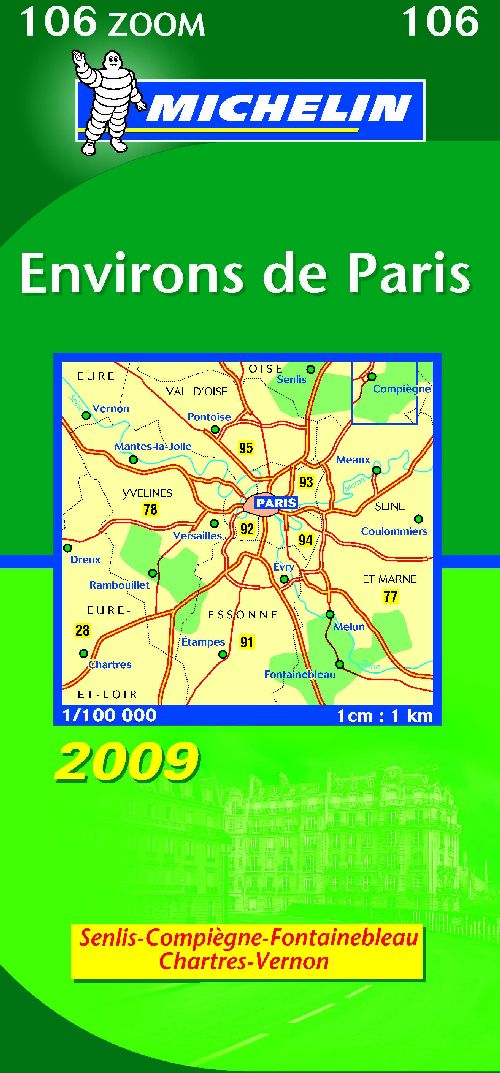CARTE ZOOM FRANCE - T4610 - CARTE ZOOM 106 ENVIRONS DE PARIS 2009