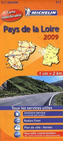 CARTE REGIONALE FRANCE - T6860 - CARTE ROUTIERE PAYS DE LA LOIRE HR 2009