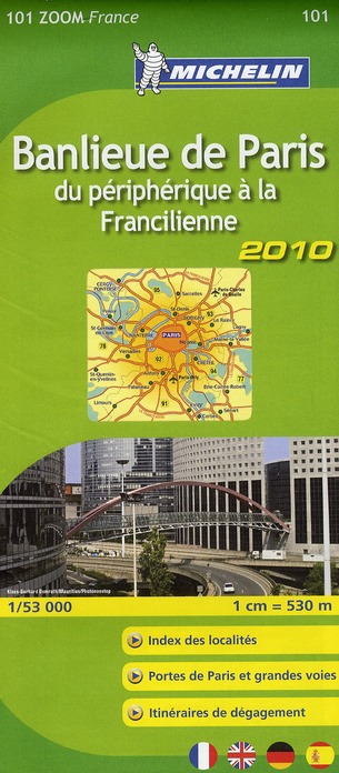 CARTE ZOOM FRANCE - T4550 - CZ 101 GDE BANLIEUE PARIS