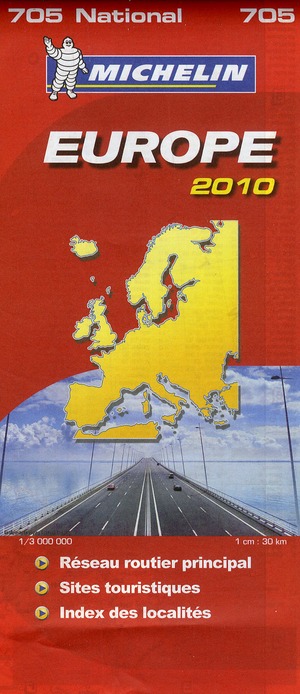 CARTE REGIONALE EUROPE - T8450 - CARTE ROUTIERE 705 EUROPE ROUTIERE ET TOURISTIQUE 2010