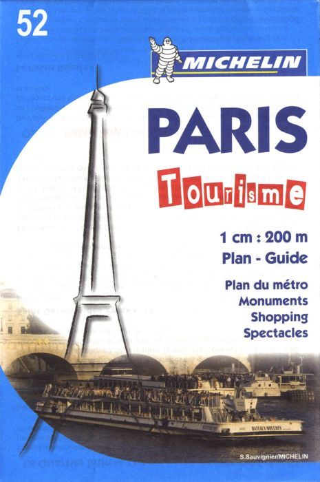PLANS DE VILLE MICHELIN FRANCE - T90 - PARIS TOURISME - PLAN/GUIDE