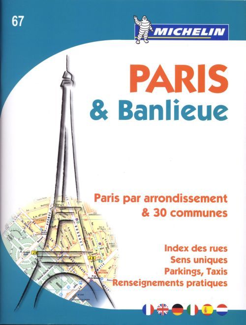 PLANS DE VILLE MICHELIN FRANCE - T110 - PLAN PARIS&BANLIEUE FORMAT A4