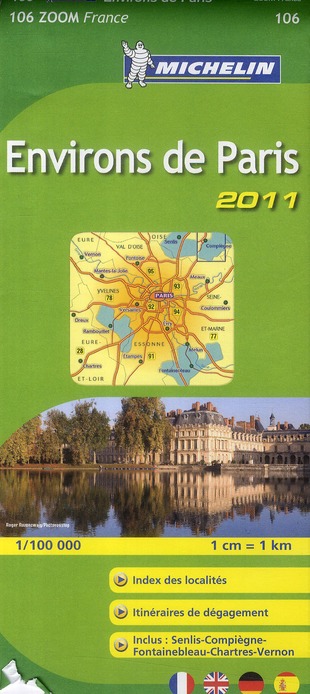 CARTE ZOOM FRANCE - T4610 - CZ 106 ENVIRONS DE PARIS 2011