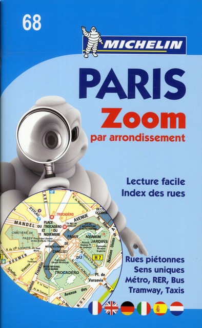 PLANS DE VILLE MICHELIN FRANCE - T285 - PARIS PAR ARRONDISSEMENT (ZOOME)