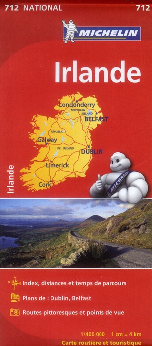 CARTE NATIONALE IRLANDE - IERLAND