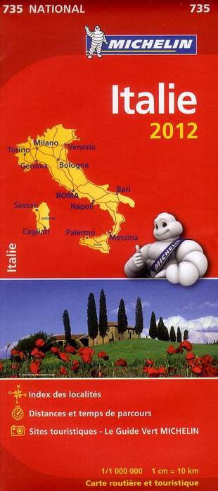 CARTE NATIONALE EUROPE - T10550 - CN 735 ITALIE 2012
