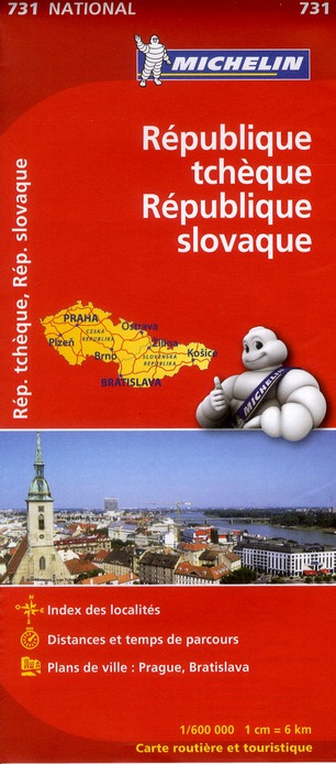CARTE NATIONALE TCHEQUIE, SLOVAQUIE / CZECHIA, SLOVAKIA