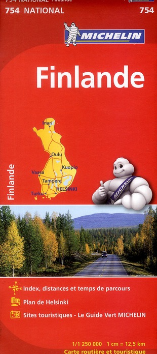 CARTE NATIONALE FINLANDE / FINLAND