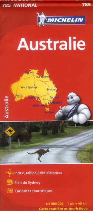 CARTE NATIONALE AUSTRALIE / AUSTRALIE