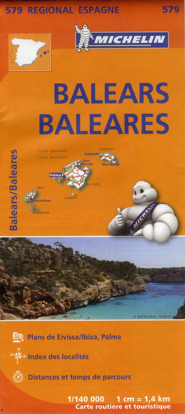 CARTE REGIONALE ILES BALEARES