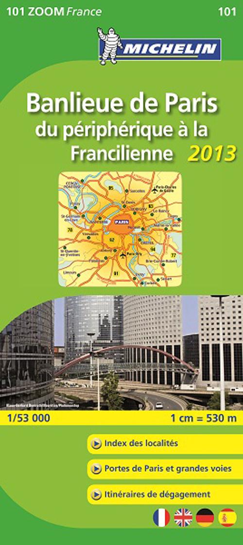 CARTE ZOOM FRANCE - T4550 - CZ 101 BANLIEUE PARIS 2013