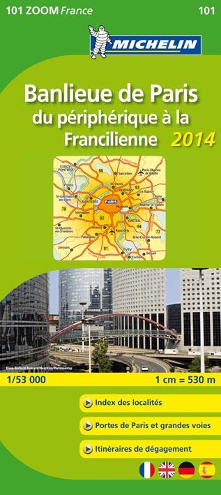 CARTE ZOOM FRANCE - T4550 - CZ 101 BANLIEUE PARIS 2014