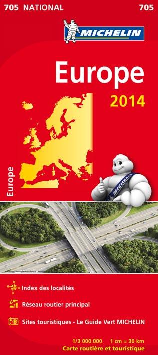 CARTE NATIONALE EUROPE - T8450 - CN 705 EUROPE 2014