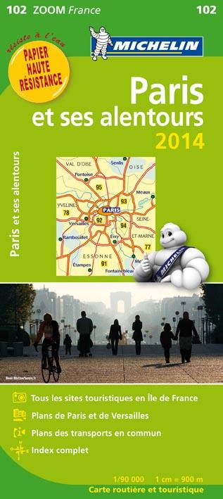 CARTE ZOOM FRANCE - T4551 - CZ 102 PARIS ET SES ALENTOURS 2014