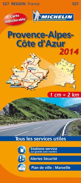 CARTE REGIONALE FRANCE - T7490 - CR 527 PROVENCE ALPES COTE D'AZUR 2014