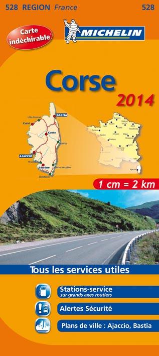 CARTE REGIONALE FRANCE - T7550 - CR 528 CORSE 2014