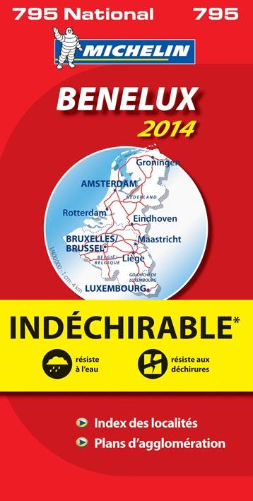 CARTE NATIONALE EUROPE - T9050 - CN 795 BENELUX INDECHIRABLE 14
