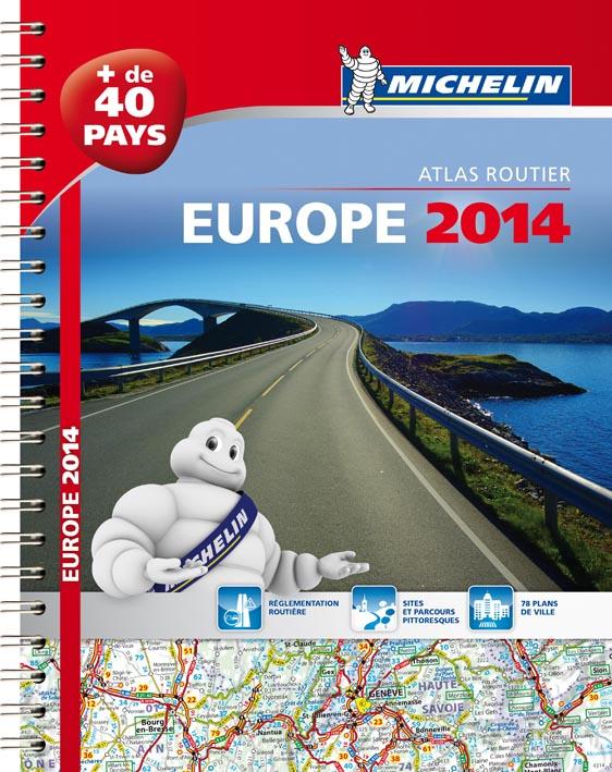 ATLAS EUROPE - T25210 - EUROPE 2014 - ATLAS ROUTIER ET TOURISTIQUE (A4-SPIRALE)