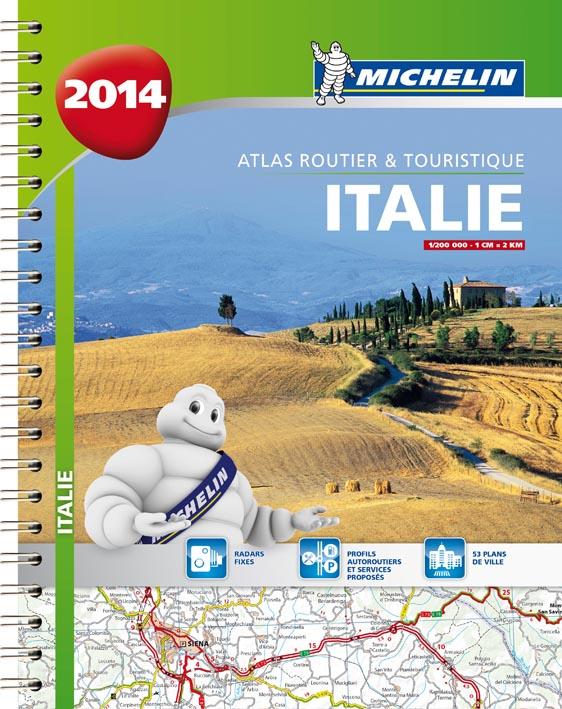 ATLAS EUROPE - T25420 - ITALIE 2014 - ATLAS ROUTIER ET TOURISTIQUE (A4-SPIRALE)
