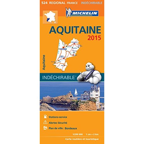 CARTE REGIONALE FRANCE - T7310 - CARTE REGIONALE AQUITAINE 2015