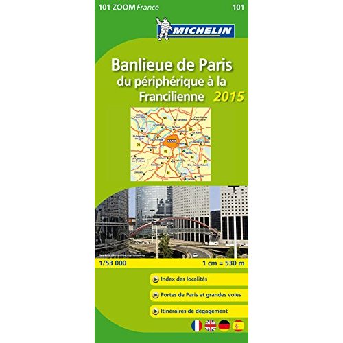 CARTE ZOOM FRANCE - T4550 - BANLIEUE DE PARIS, DU PERIPHERIQUE A LA FRANCILIENNE 2015